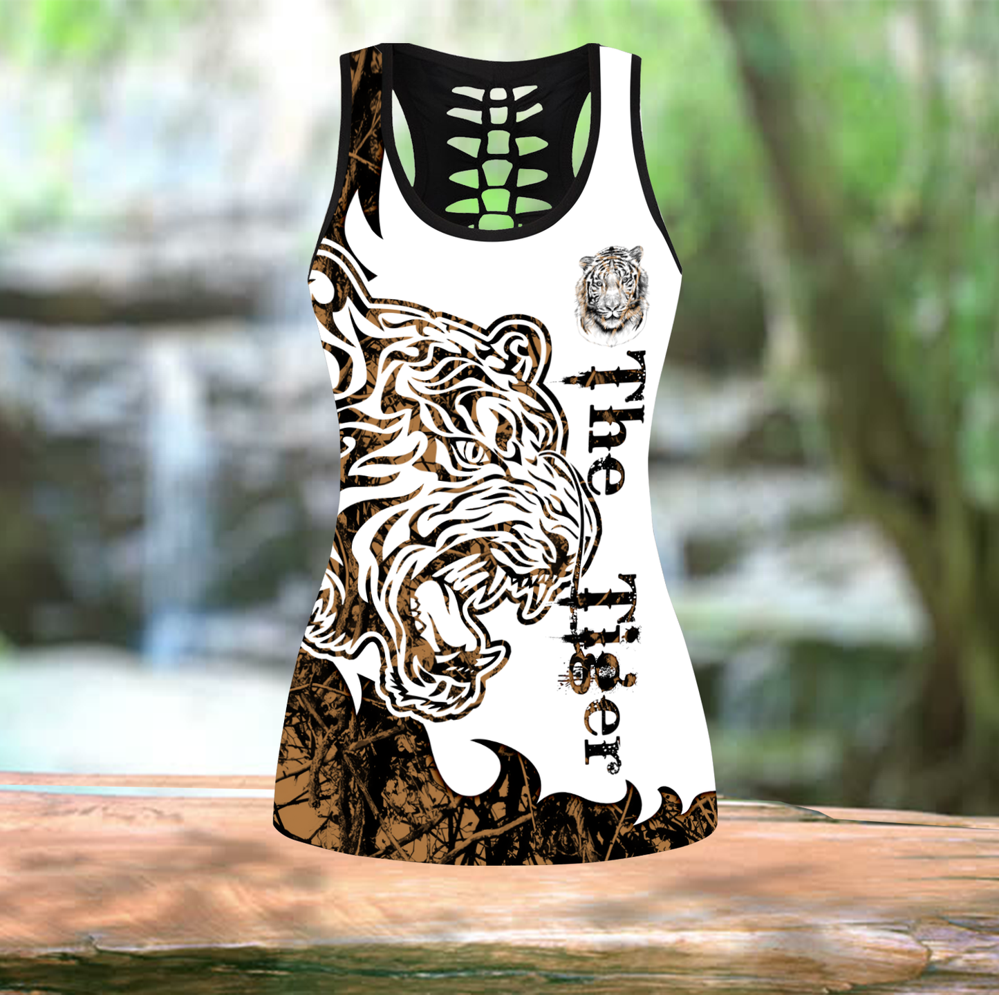 The Tiger Brown Camo Tattoo 3D All Over Printed Shirts For Men and Women JJW17082003S