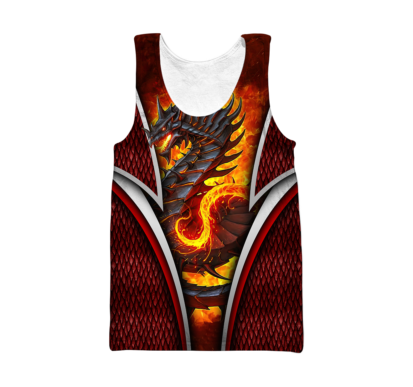 Premium Fire Dragon All Over Printed Shirts For Men And Women MEI