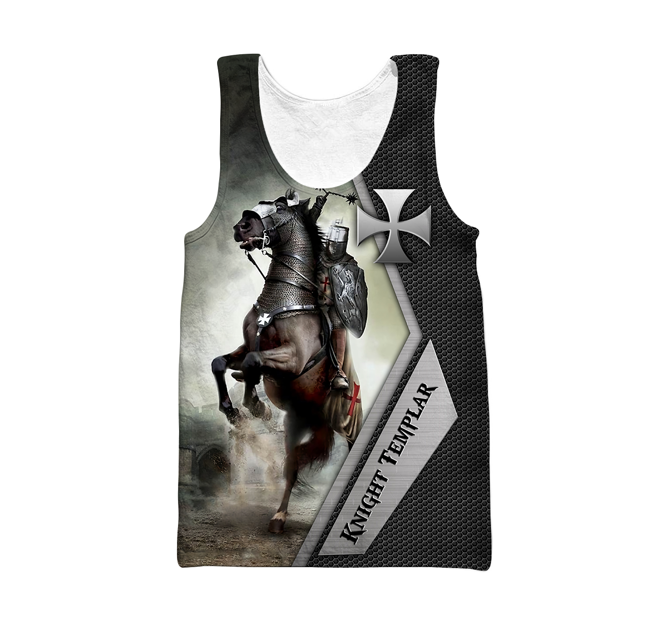 Premium Knight Templar Riding Horse All Over Printed Shirts For Men And Women MEI