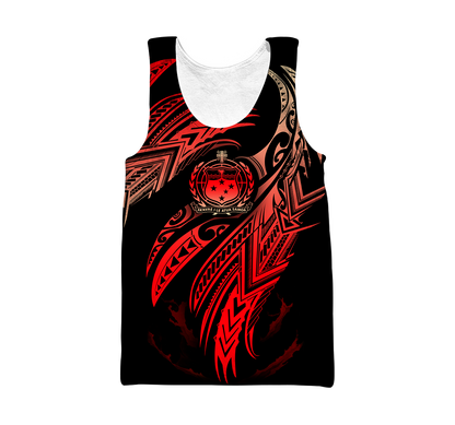 Amazing Samoa Polynesian 3D Tattoo Unisex Deluxe Hoodie ML
