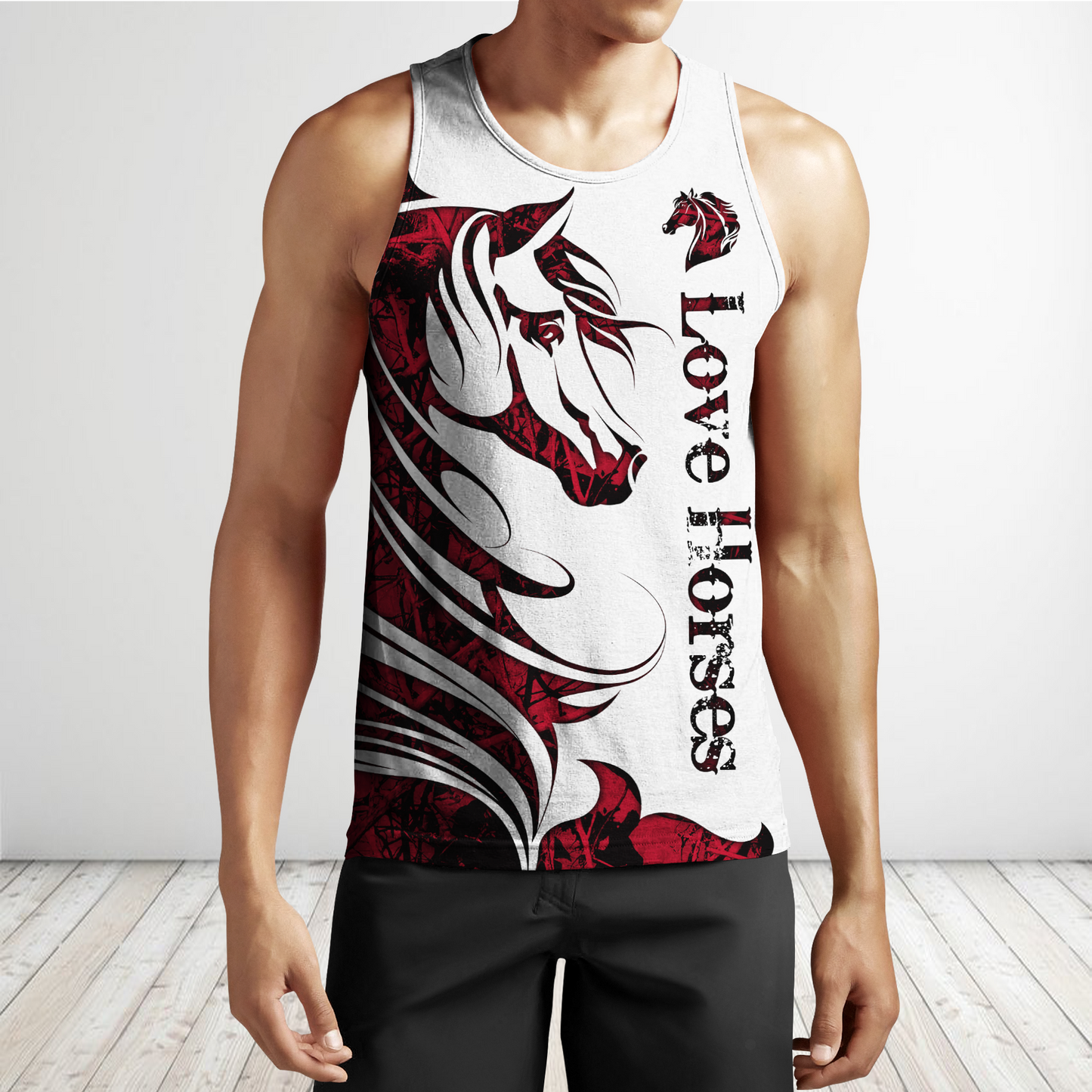 Horse Camo Red 3D All Over Printed Shirts Pi050501S1 - Amaze Style™-Apparel