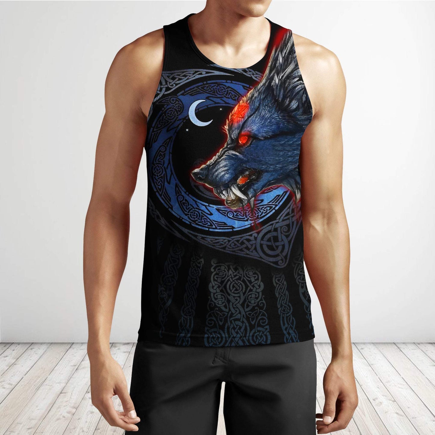 Fenrir Viking Wolf 3D Over Printed Hoodie for Men and Women-ML