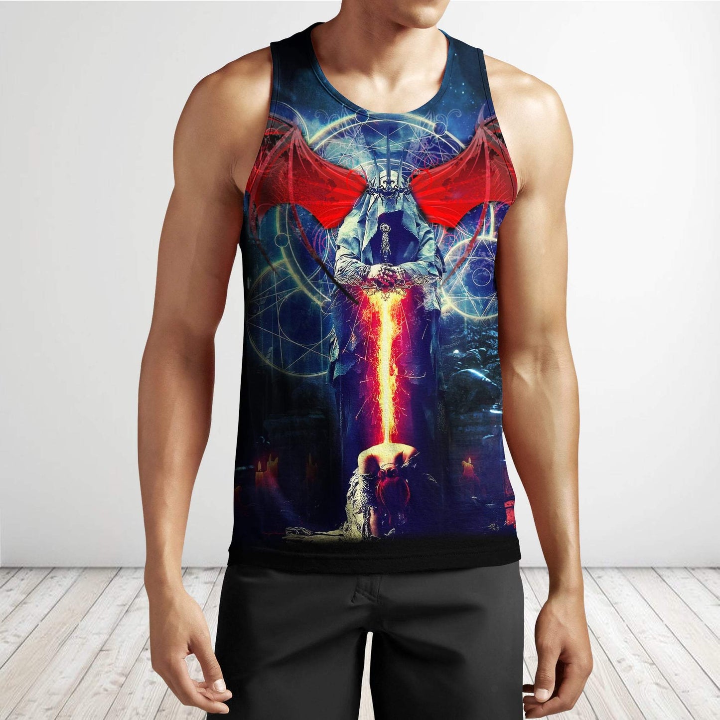 Death & Live Gothic Art  3D Over Printed Hoodie for Men and Women-ML