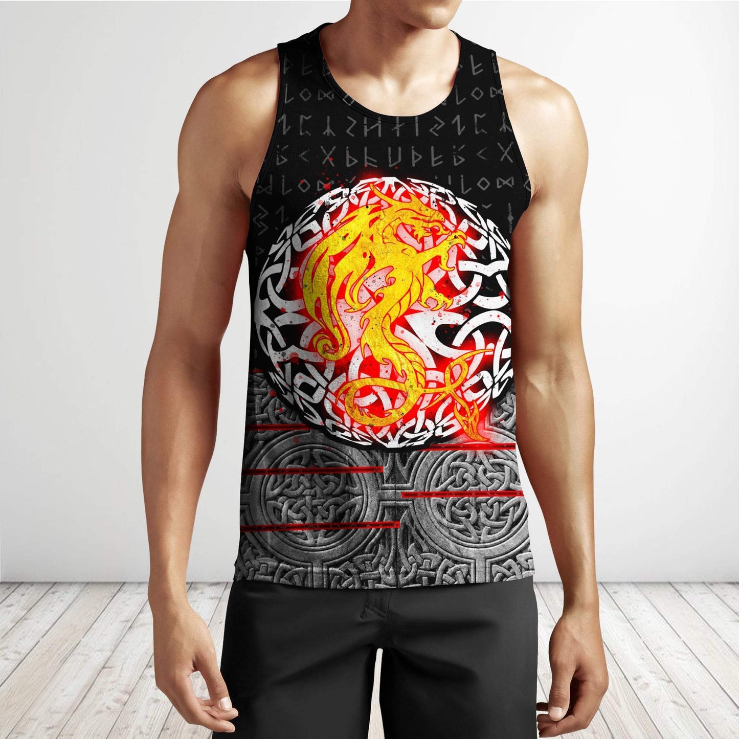 Nidhogg Viking Tattoo 3D Over Printed Hoodie Cloak for Men and Women-ML