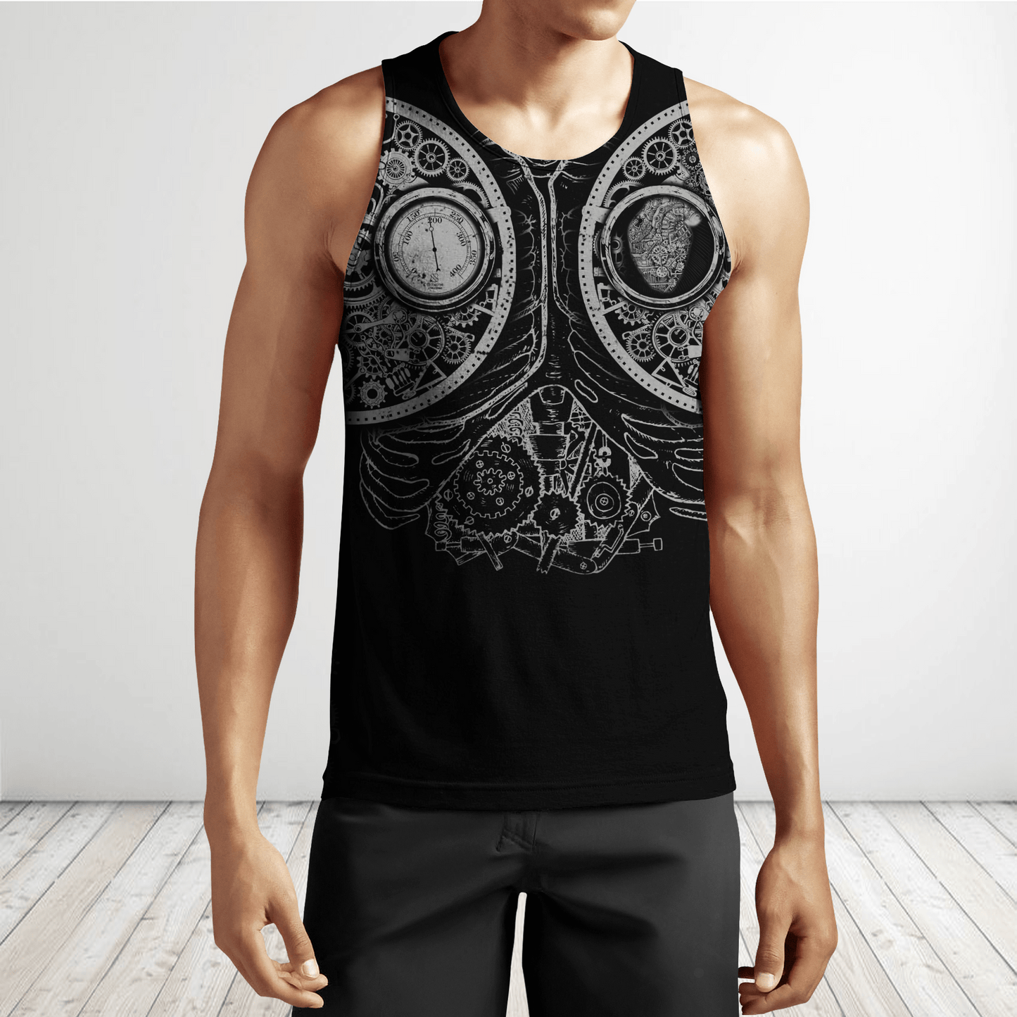Steampunk Mechanic 3D Over Printed Hoodie for Men and Women-ML