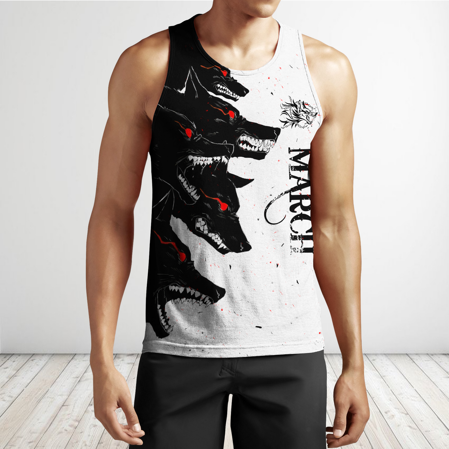 The Dark Wolf March 3D All Over Printed Unisex Deluxe Hoodie ML