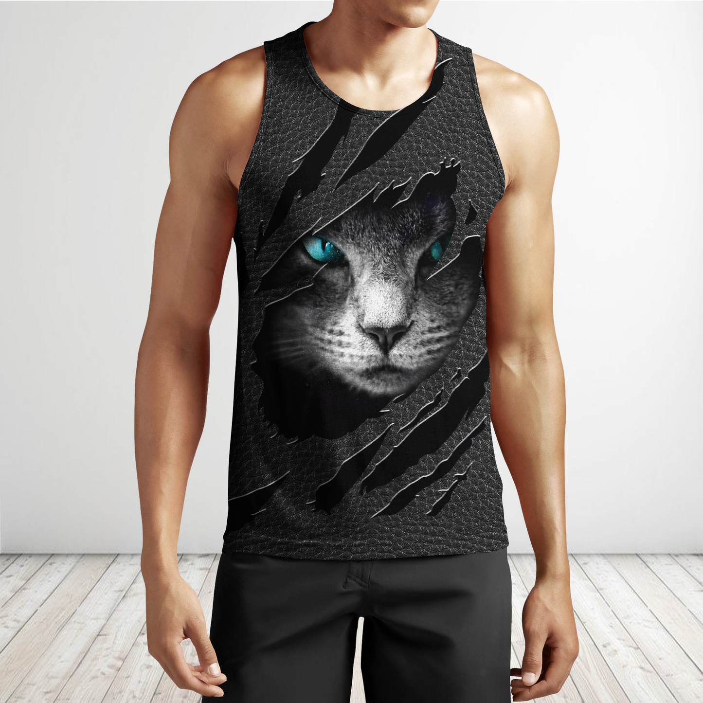Hiden Cat Black cat 3D printed shirts for men and women