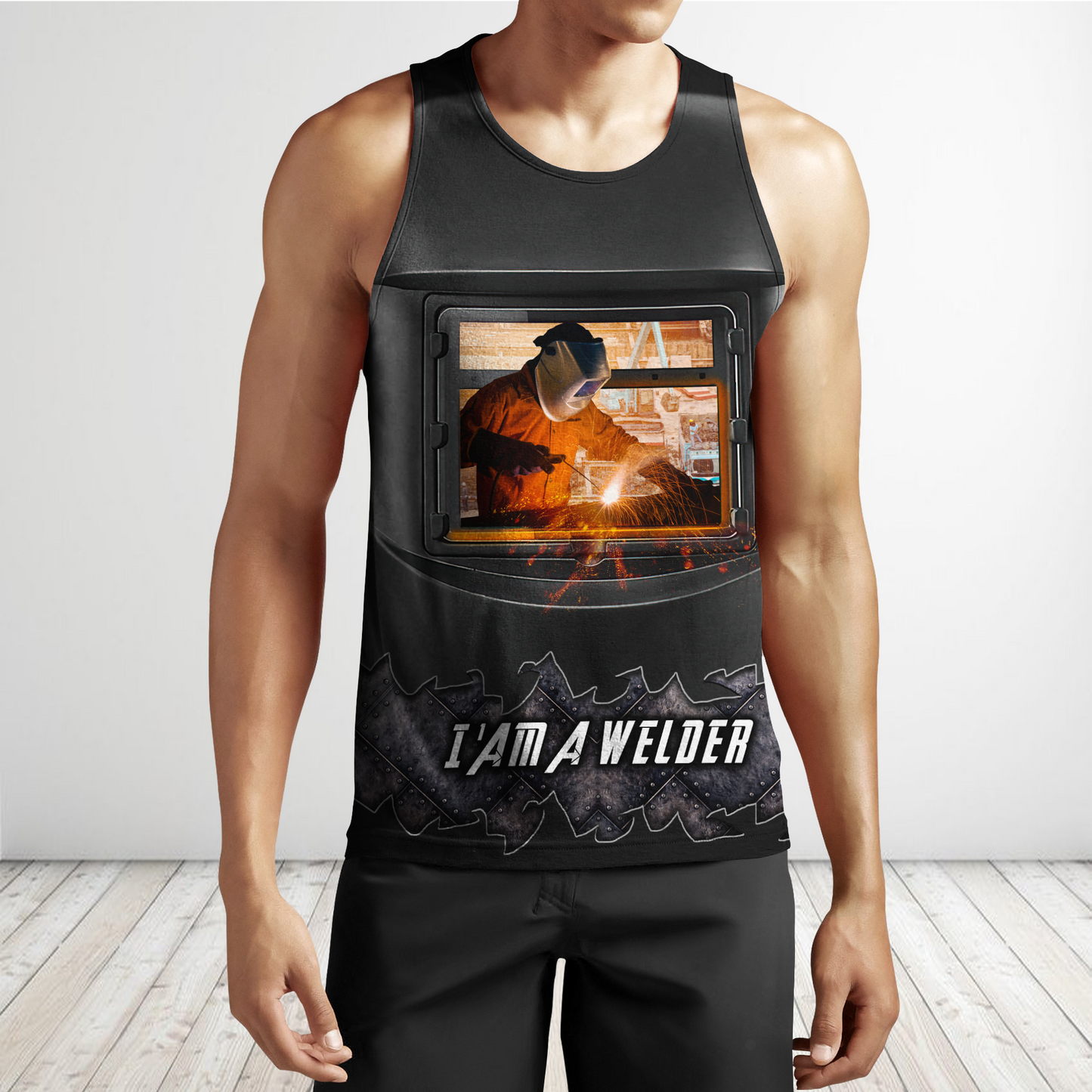 Awesome Welder All Over Printed Hoodie MEI