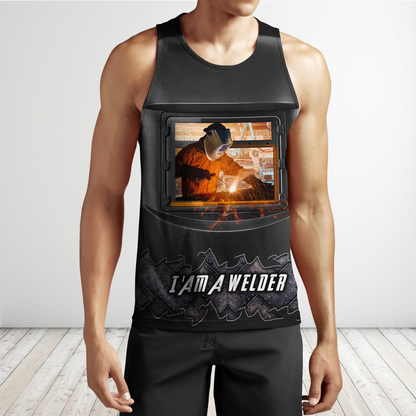 Awesome Welder All Over Printed Hoodie MEI