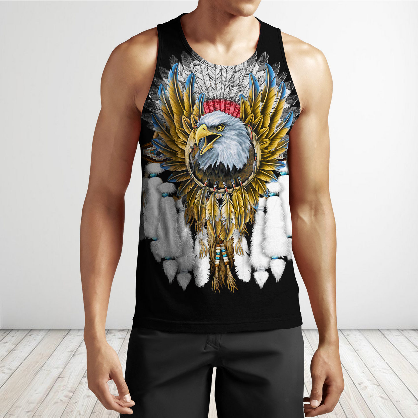 Eagle Dreamcatcher Native American Hoodie Black 3D All Over Printed Shirts LAM2029093-LAM