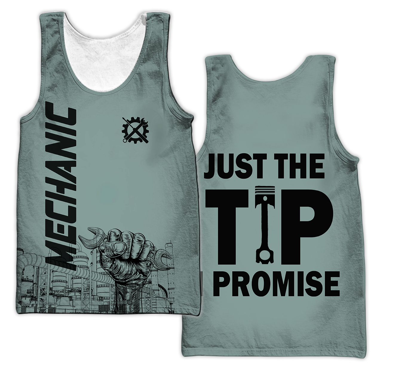 Just The Tip I Promise All Over Printed Mechanic Hoodie For Men and Women TN