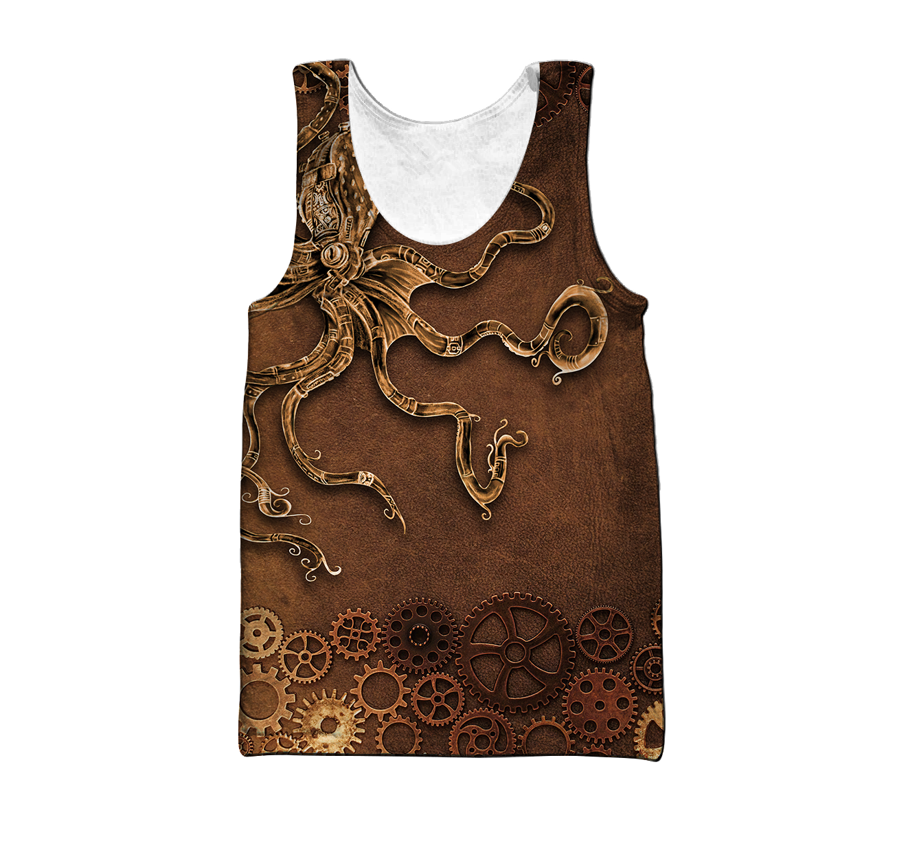 Octopus Steampunk Mechanic All Over Printed Hoodie For Men and Women TN