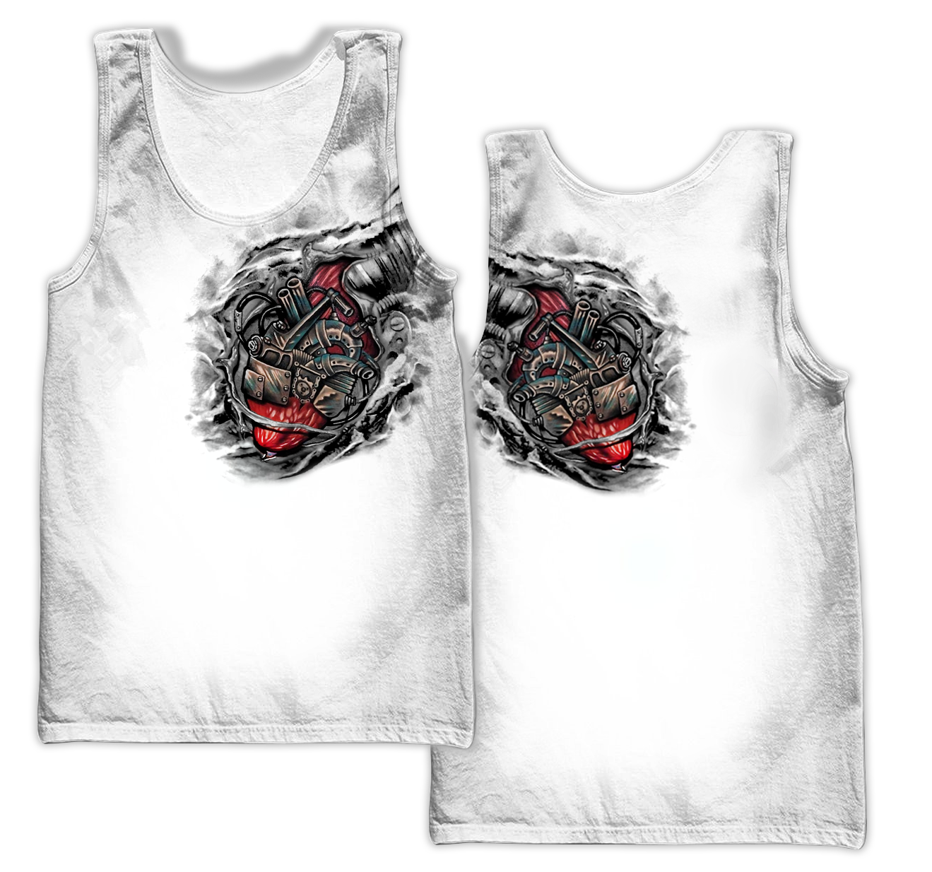 Mechanic Metal Tattoo 3D All Over Printed Shirts HAC180503 - Amaze Style™-Apparel