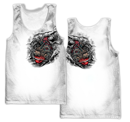 Mechanic Metal Tattoo 3D All Over Printed Shirts HAC180503 - Amaze Style™-Apparel