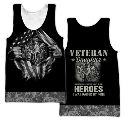 Veteran Daughter 3D All Over Printed Shirt Hoodie MP27082002