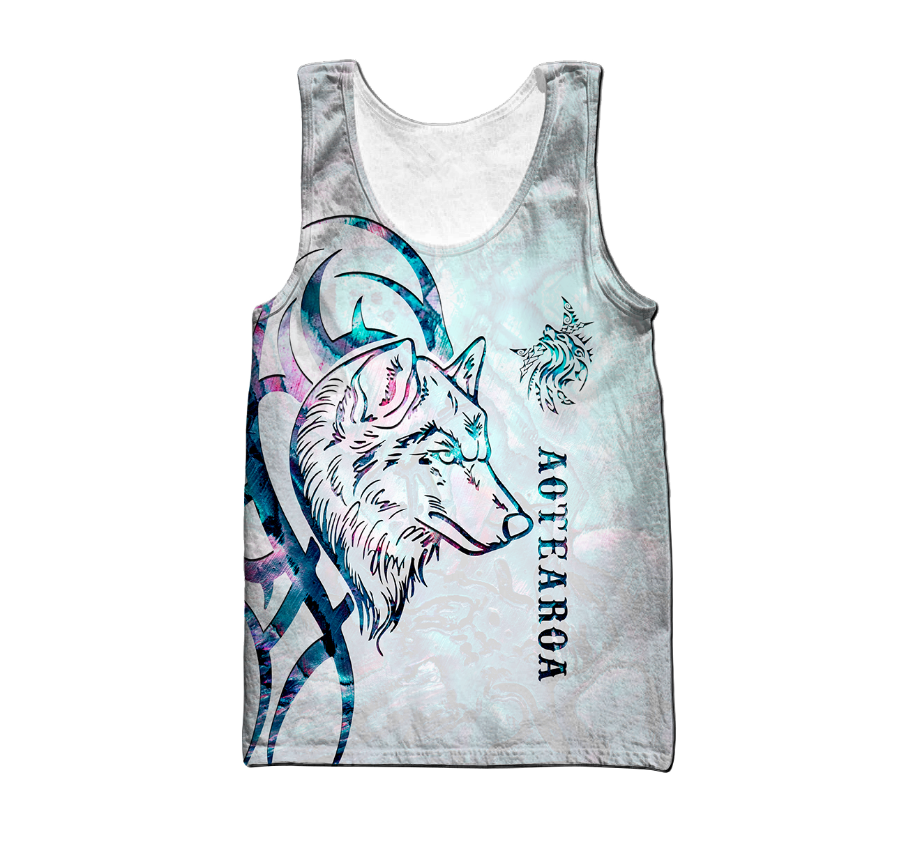 Paua shell wolf tattoo 3d all over printed shirt and short for man and women