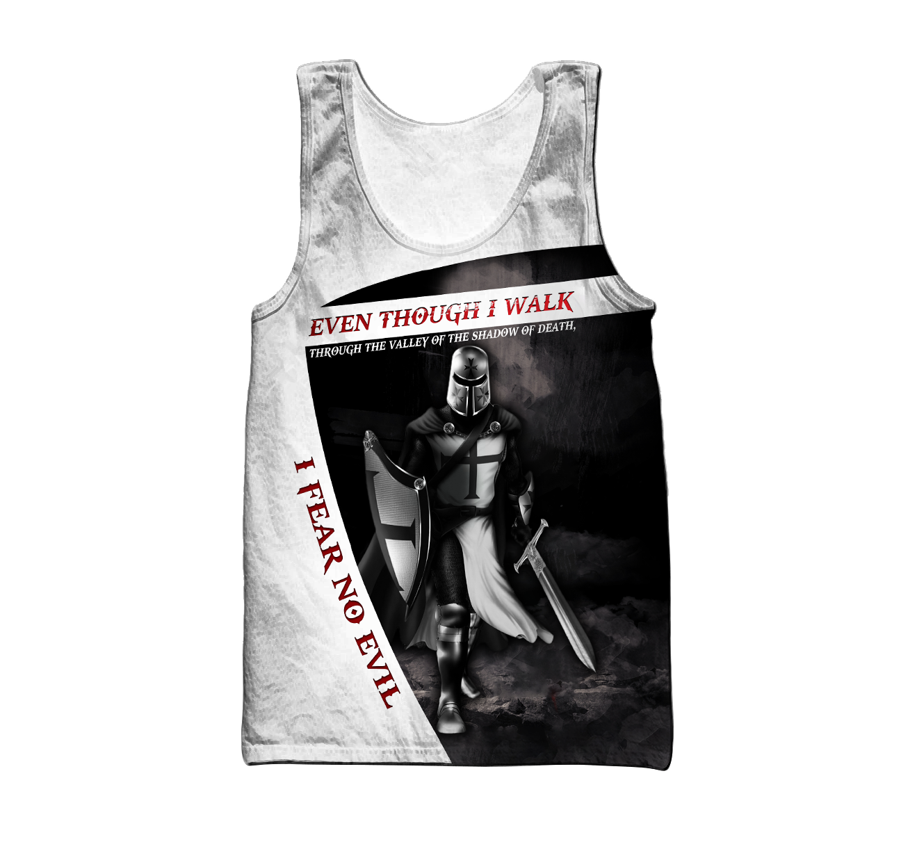 Premium Knight Templar I Fear No Evil All Over Printed Shirts For Men And Women MEI