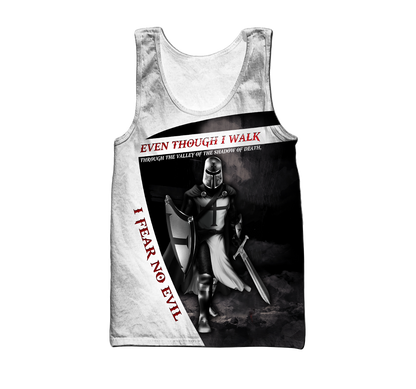 Premium Knight Templar I Fear No Evil All Over Printed Shirts For Men And Women MEI