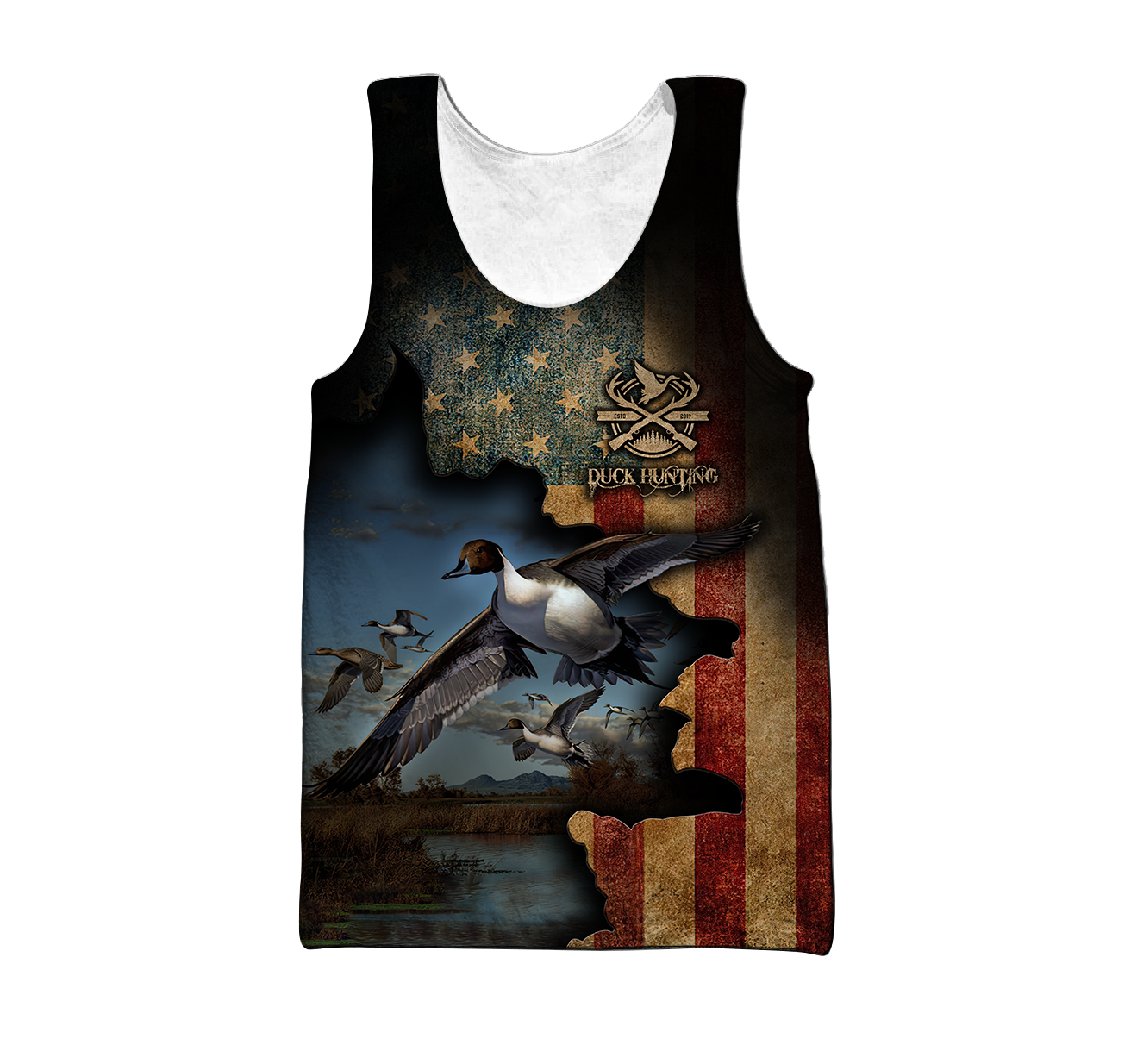Pheasant Hunting Camo 3D Over Printed Unisex Deluxe Hoodie ML