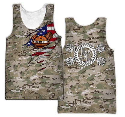 Mechanic Camo 3D All Over Printed Hoodie For Men and Women TN