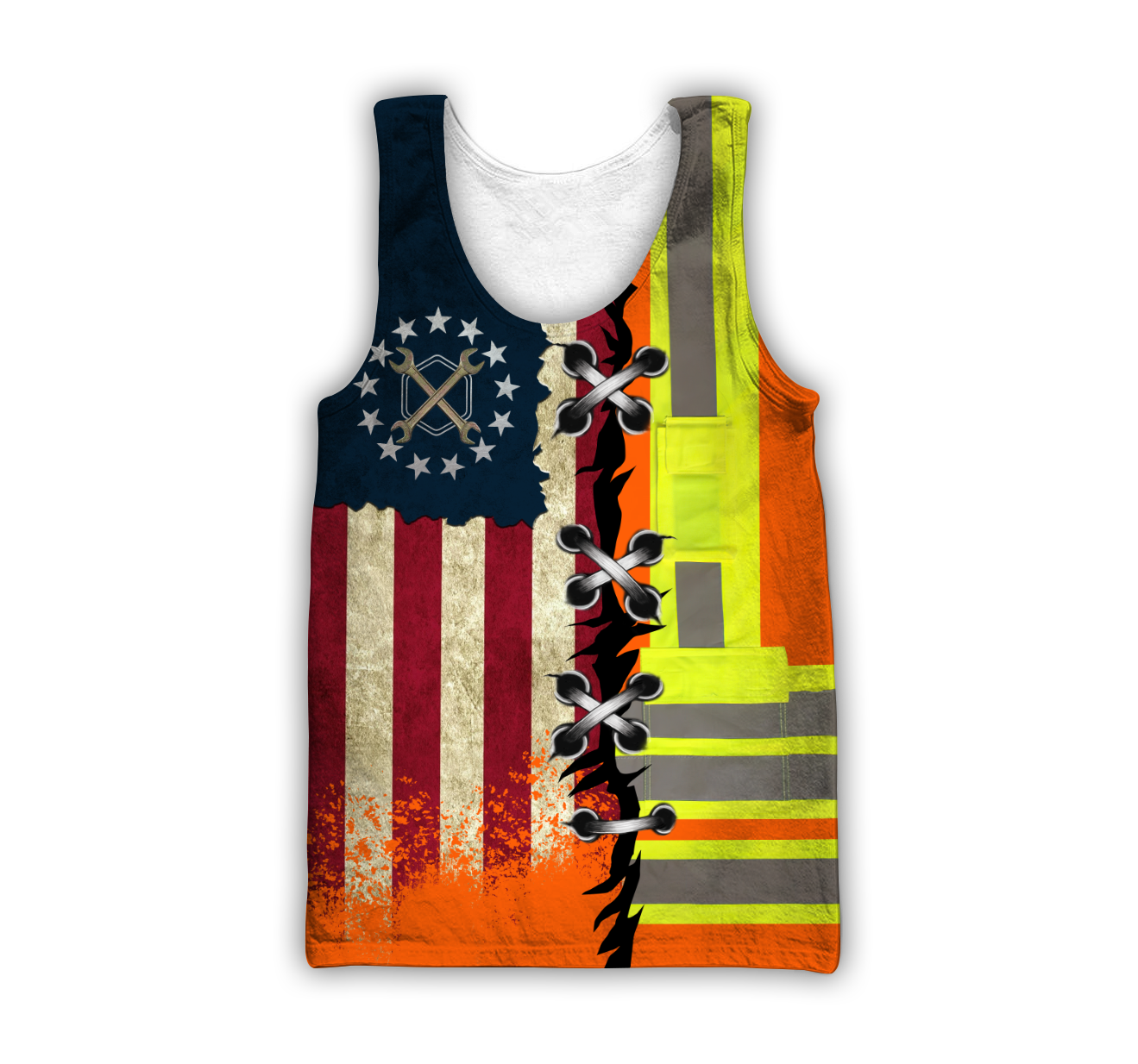 Personalized Mechanic American Flag Hoodie Shirt for Men and Women TN