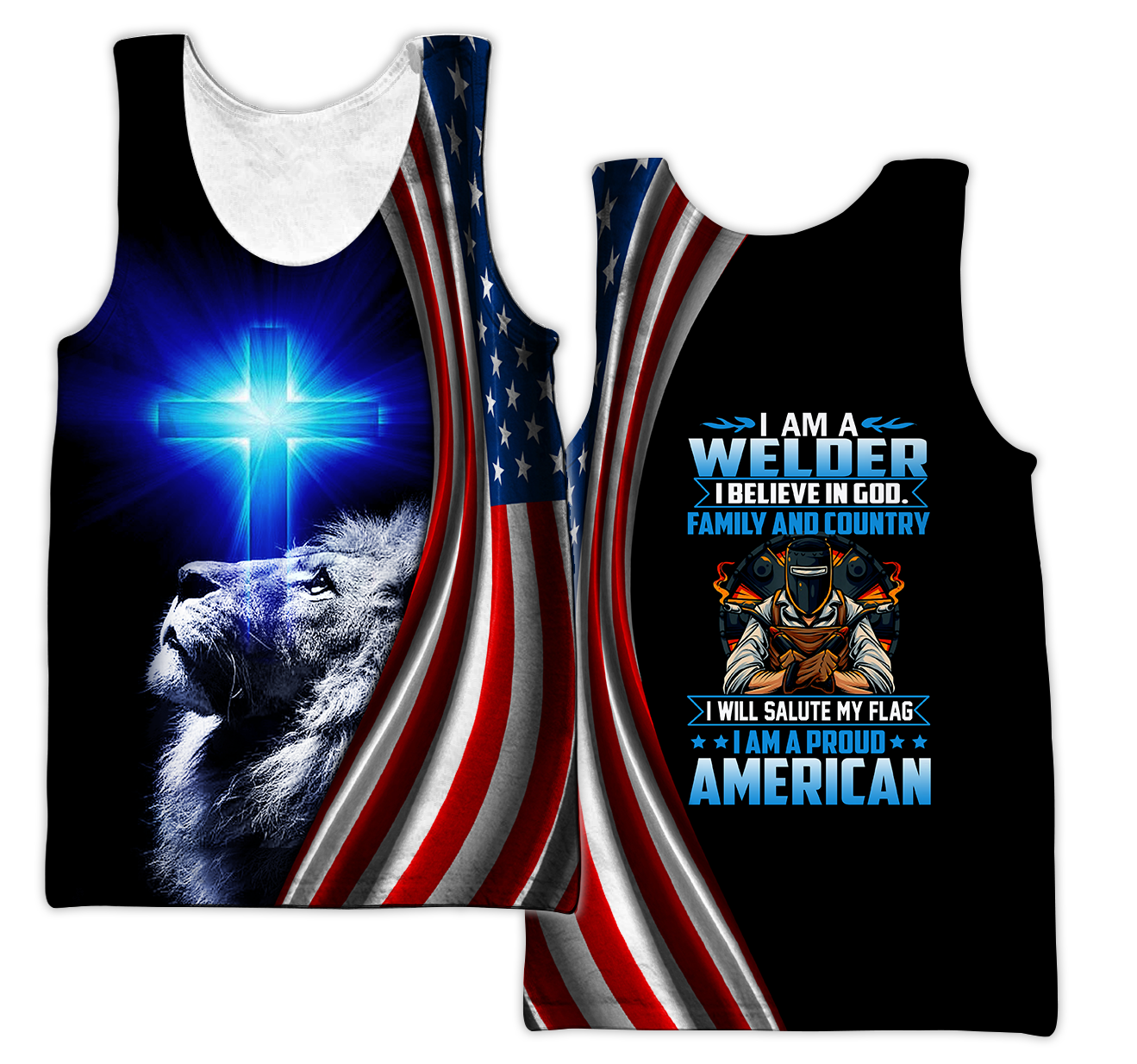 American Welder All Over Printed Hoodie MEI
