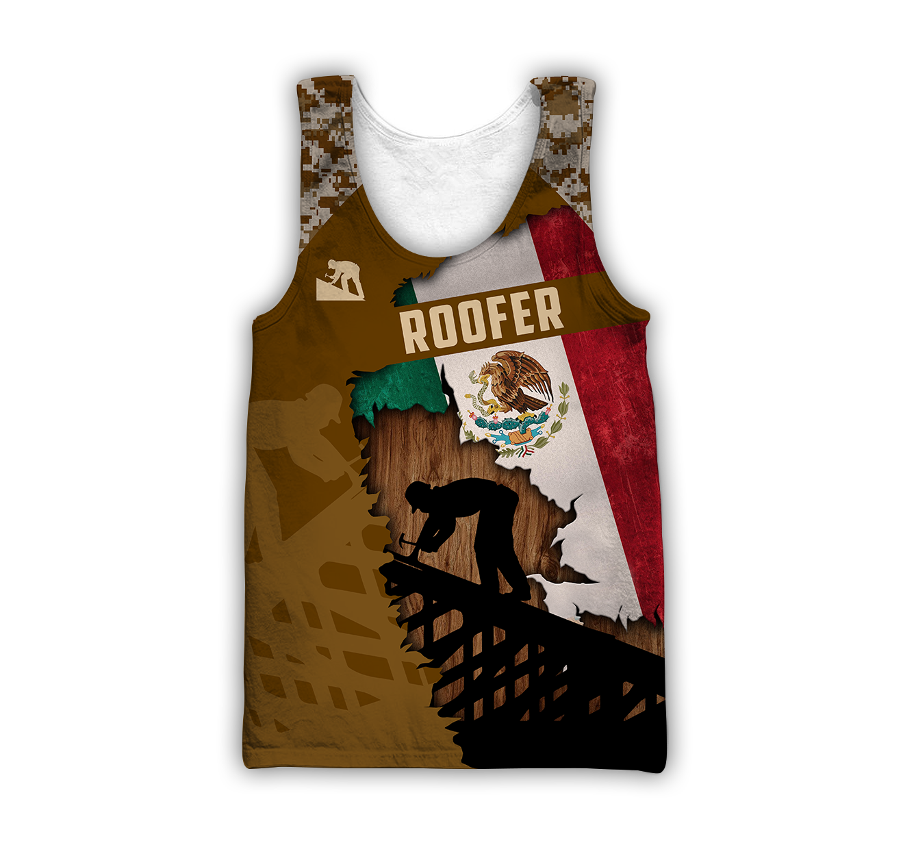 Premium Unisex All Over Printed Mexican Roofer Shirts MEI