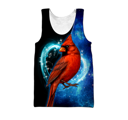 Cardinal Birds Blue Color shirts dress shorts for men and women