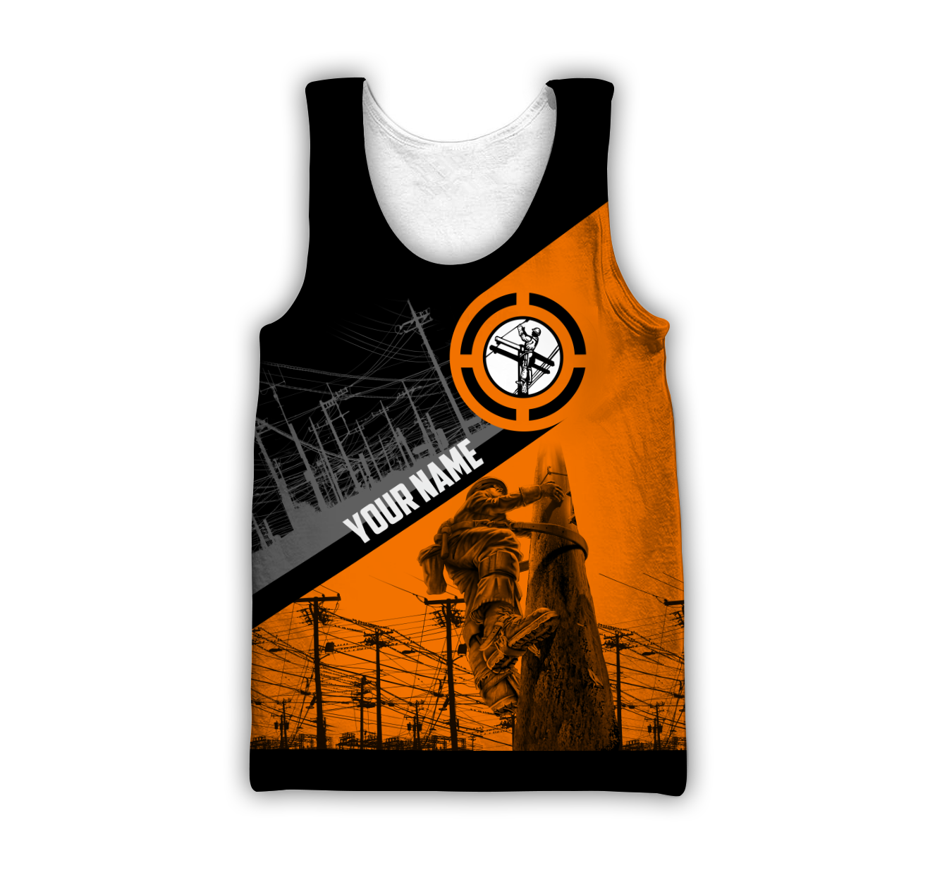 Premium Custom Name Unisex All Over Printed Lineman Shirts MEI