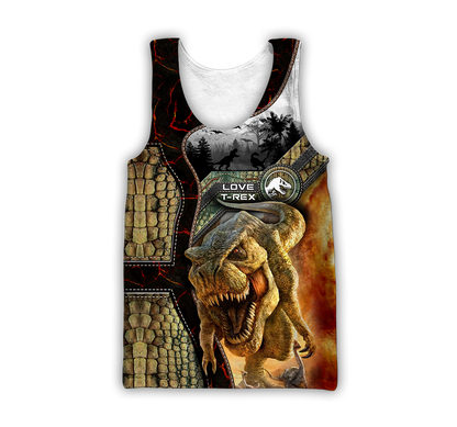 Dinosaur T-rex Master 3D all over printed shirts