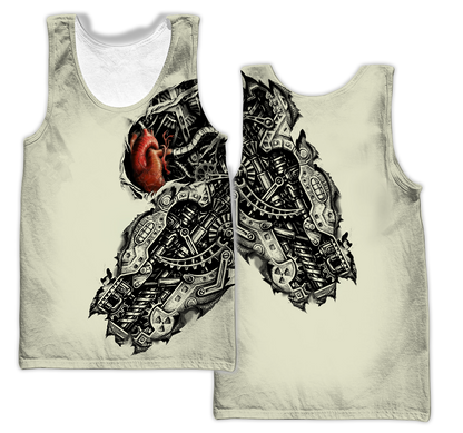Mechanic Metal Tattoo 3D All Over Printed Shirts HAC180502 - Amaze Style™-Apparel