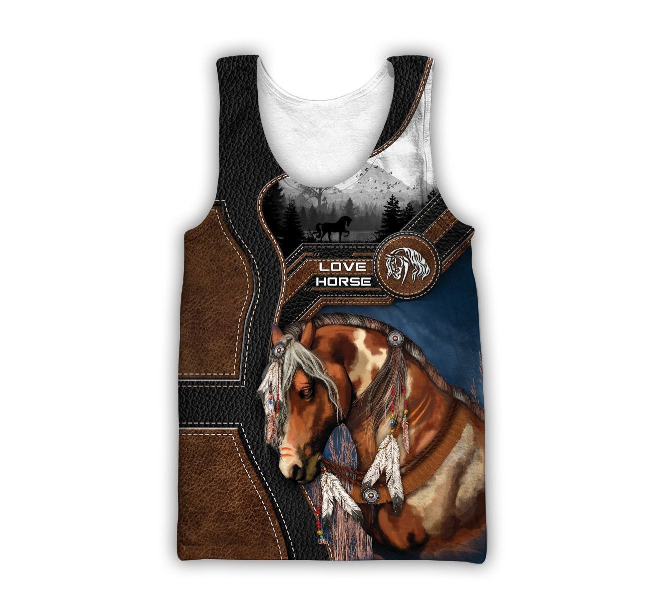 Love Beautiful Horse 3D All Over Printed Shirts TR1305201 - Amaze Style™-Apparel