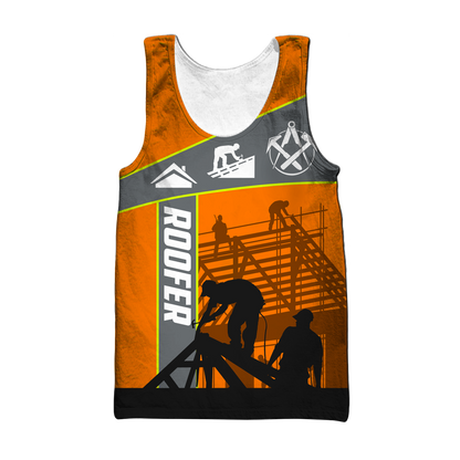 The Roofer Man 3D All Over Printed Shirts For Men