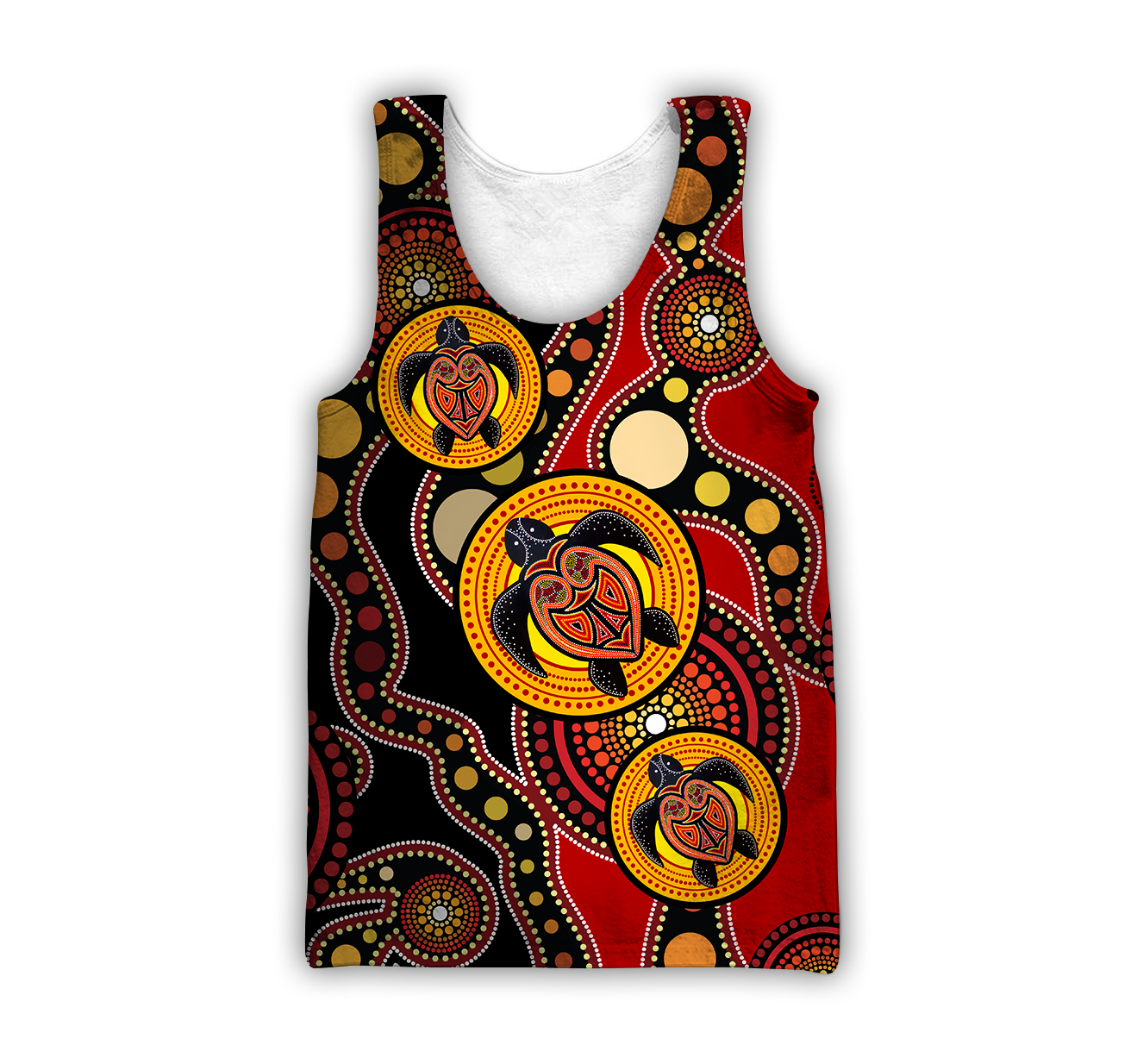 Aboriginal Australia Indigenous Turtles Painting Art shirts for men and women