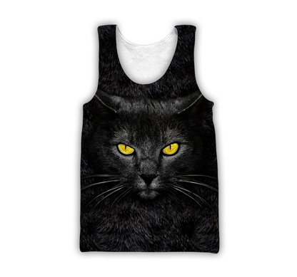 Black Cat face hair premium hoodie sweatshirt cover