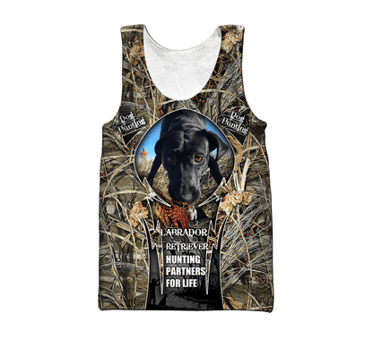 Hunting Labrador 3D Over Printed Unisex Deluxe Hoodie ML
