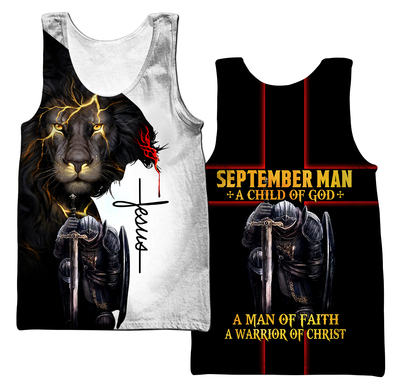 September Guy A Child Of God A Man Of Faith A Warrior Of Christ 3D All Over Printed Shirts TA09202001S9