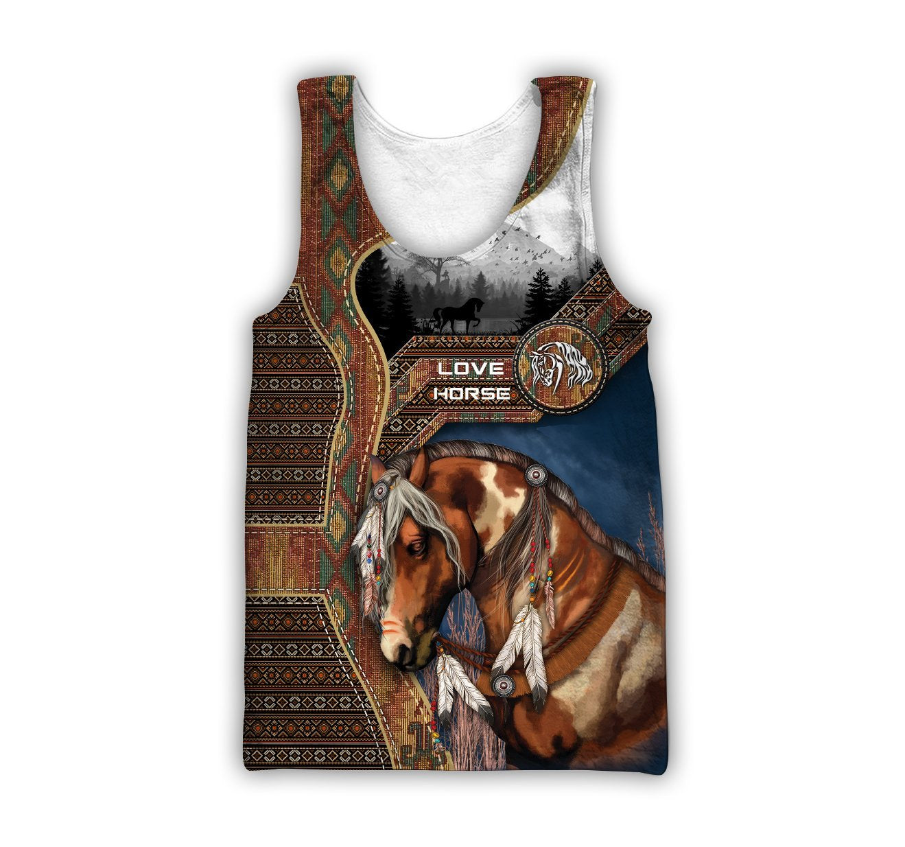 Native Horse 3D All Over Printed Shirts TR130502 - Amaze Style™-Apparel