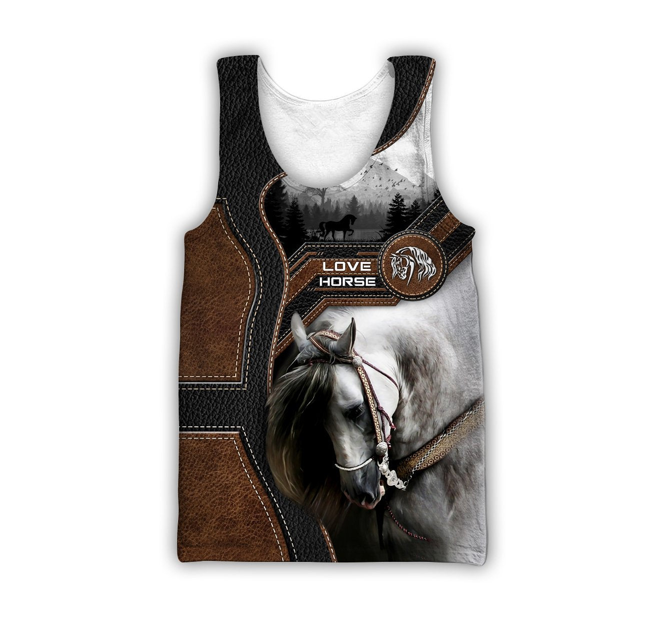 Love Beautiful Horse 3D All Over Printed Shirts For Men And Women TR1505203S - Amaze Style™-Apparel