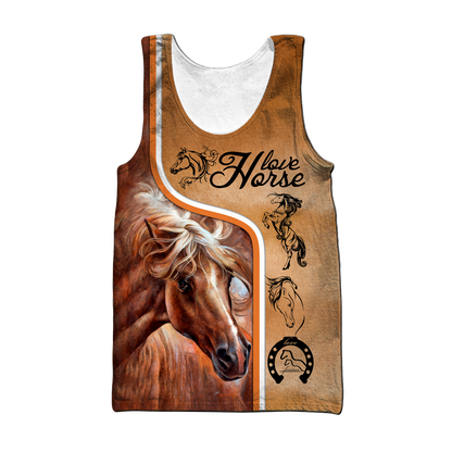 Personalized Love Horse 3D All Over Printed Unisex Shirts Pi112038