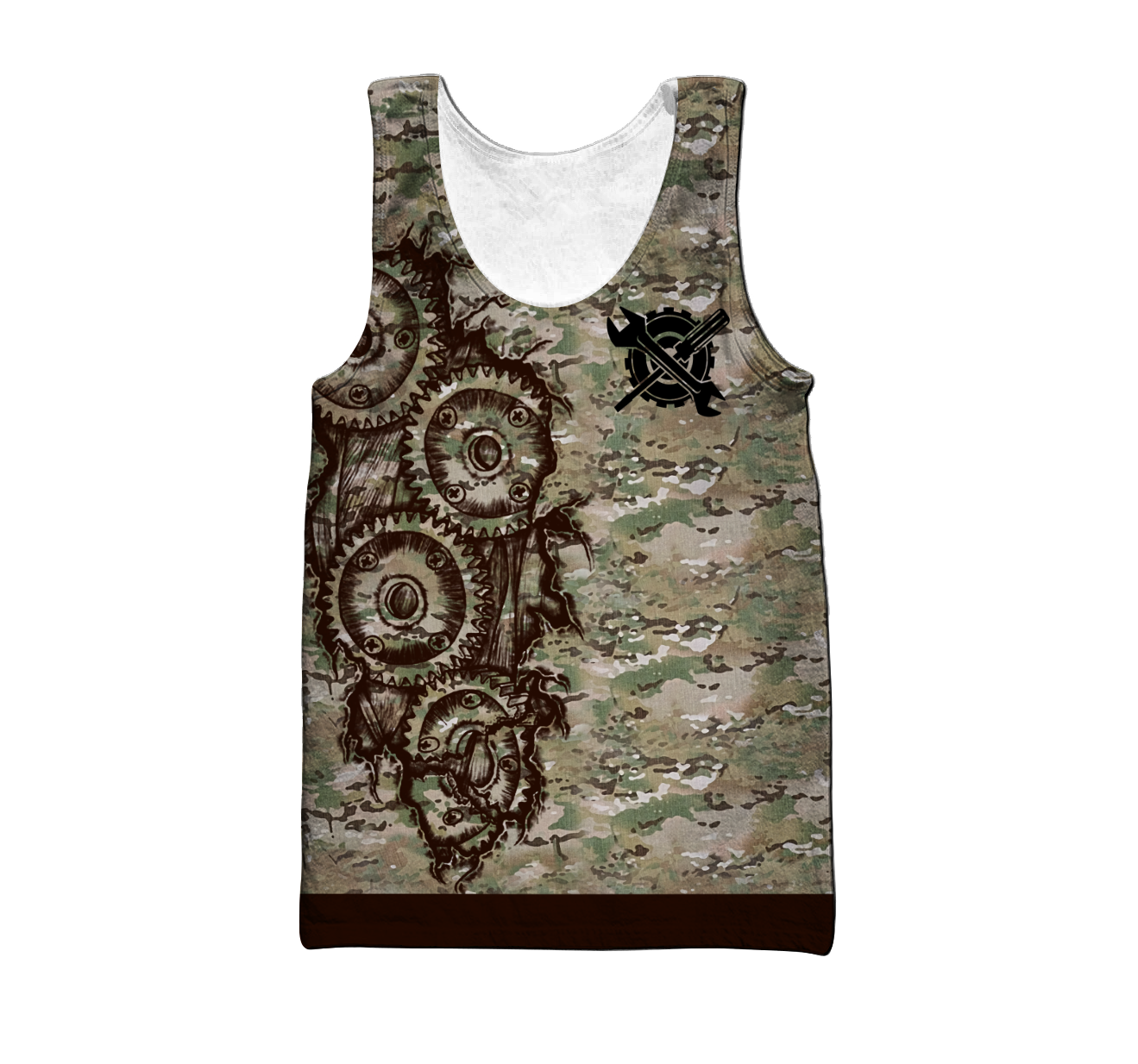 Mechanic Camo 3D All Over Printed Hoodie For Men and Women TN