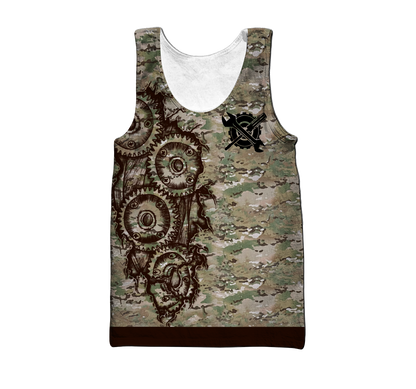 Mechanic Camo 3D All Over Printed Hoodie For Men and Women TN