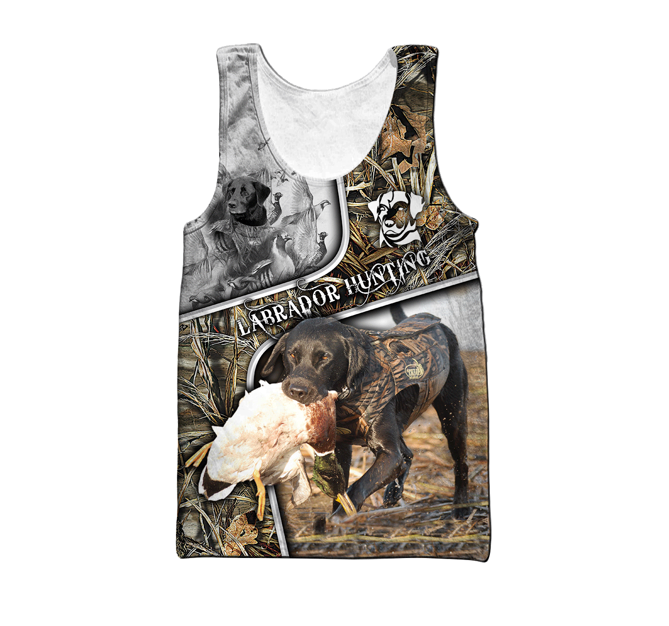 Labrador Hunting 3D Over Printed Unisex Deluxe Hoodie ML
