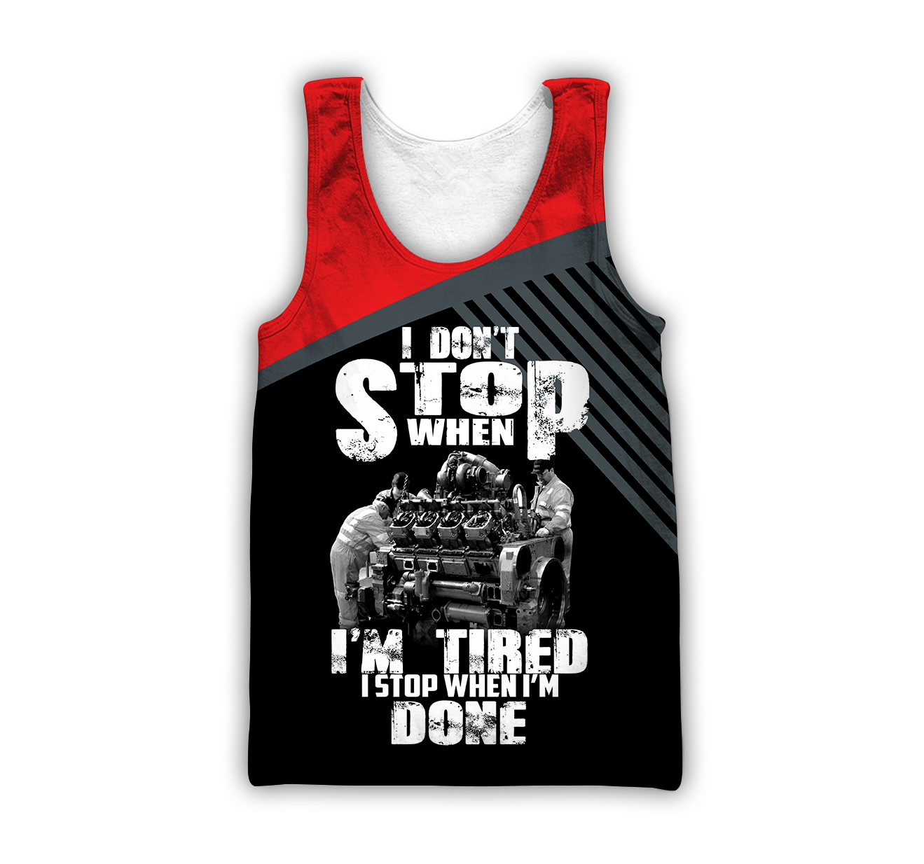 Mechanic I Stop When I'm Done 3D All Over Printed Hoodie For Men and Women TN