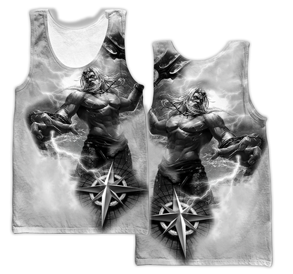 Poseidon Tattoo 3D All Over Printed Shirts HAC040601