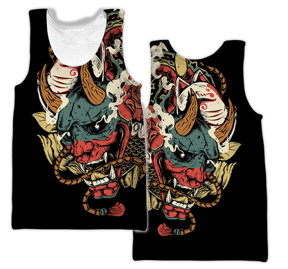 Samurai Tattoo Art Hoodie T Shirt For Men and Women HAC220604-NM-Apparel-NM-Tank Top-S-Vibe Cosy™