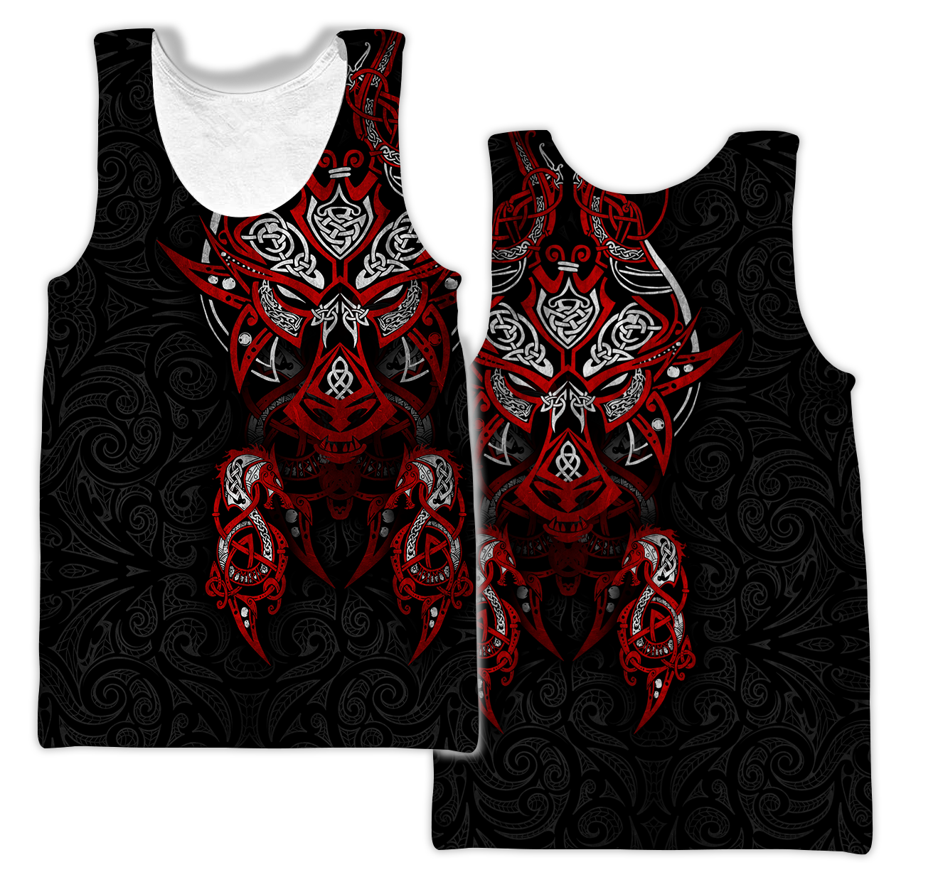 Viking Tattoo Dragon Hoodie T Shirt For Men and Women HAC150604-NM-Apparel-NM-Tank Top-S-Vibe Cosy™