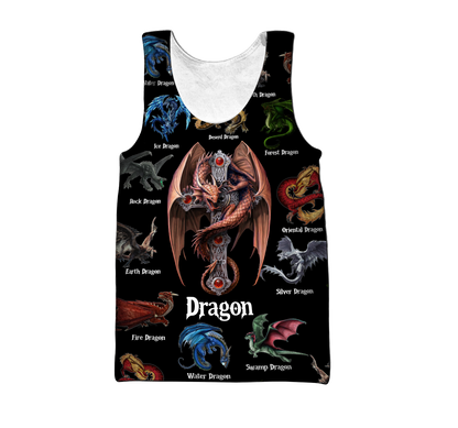 Dragon 3D All Over Printed Shirts For Men and Women