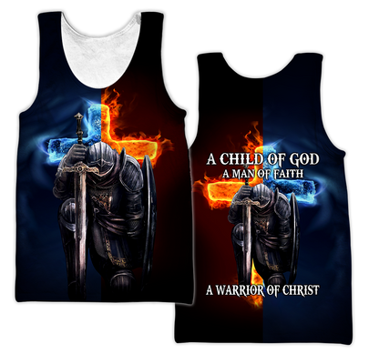 Knight Templars A Child Of God A Man Of Faith A Warrior Of Christ 3D All Over Printed Shirts For Men and Women Pi05092004S