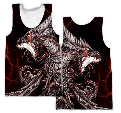 Red Black Tattoo Dragon Hoodie T Shirt For Men and Women HAC190502-NM-Apparel-NM-Tank Top-S-Vibe Cosy™